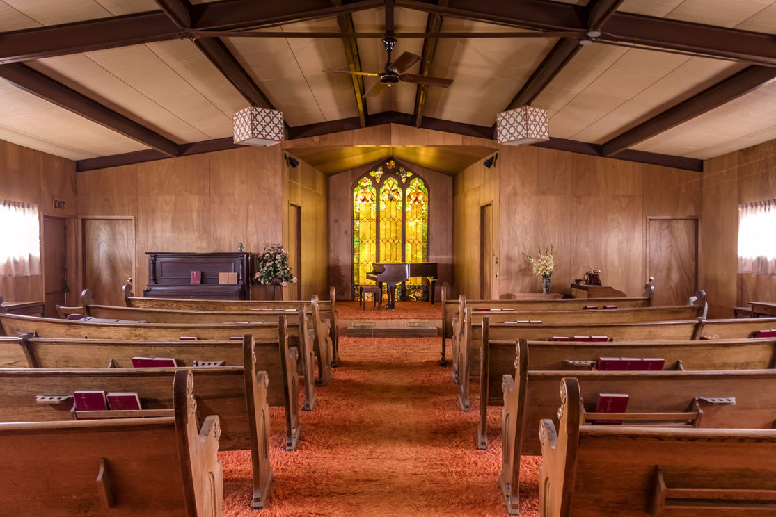 Interior photograph of Church building